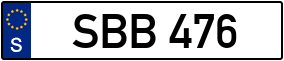 Trailer License Plate